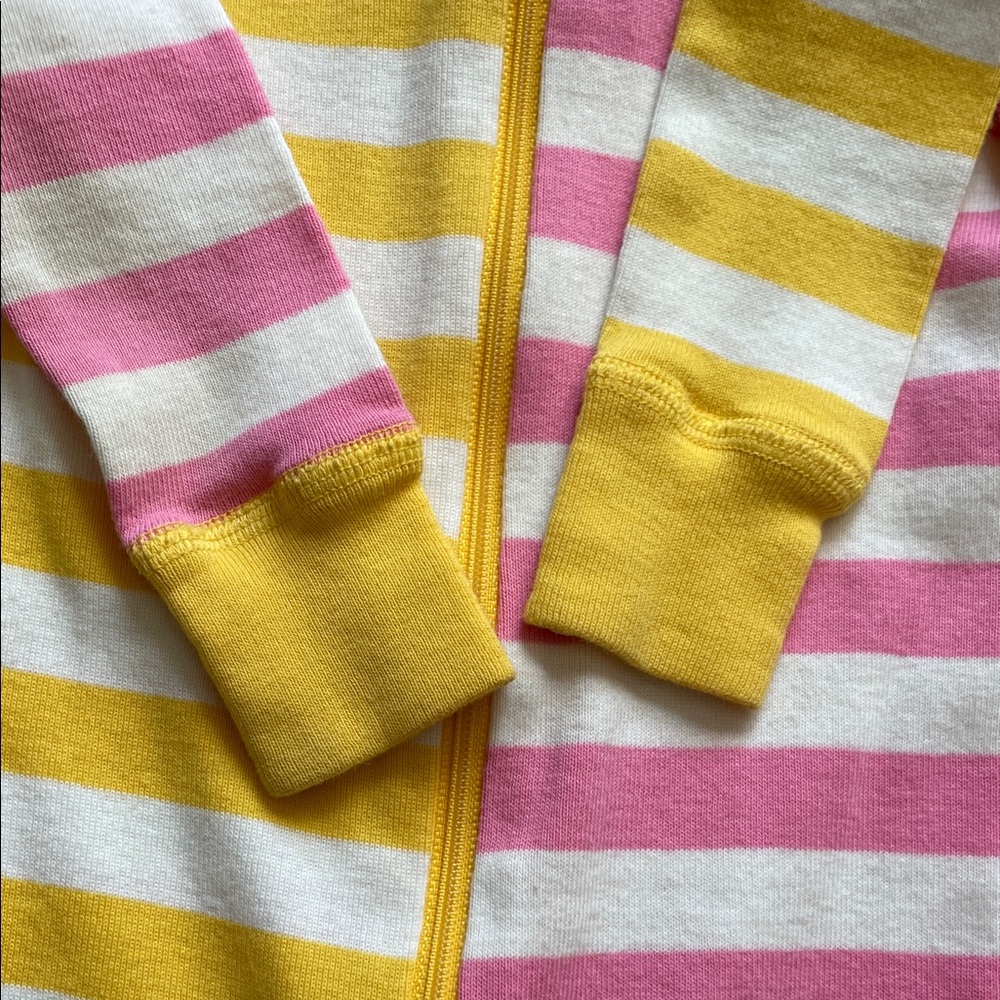 Hanna Andersson - Bold Stripe Long John Zip-Up Sleeper - Picture 8 of 11